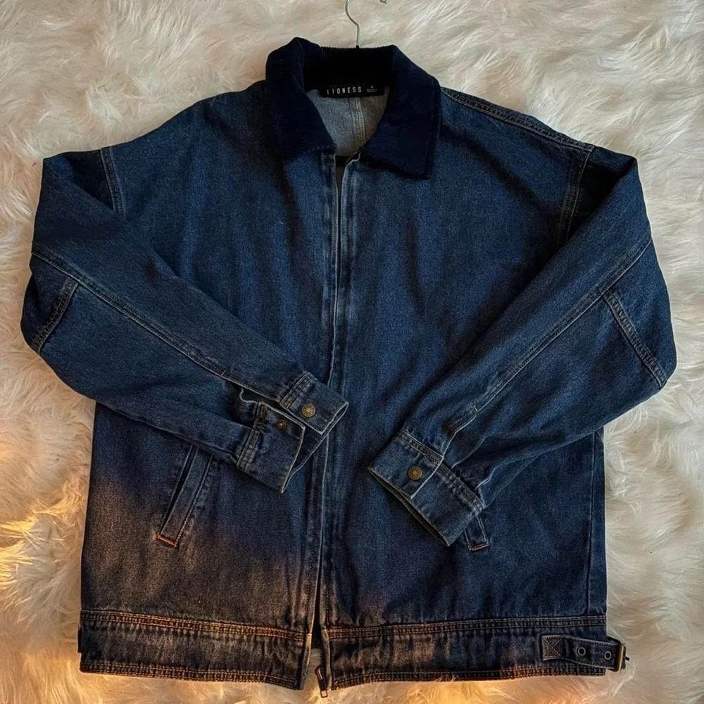 Lioness Navy Blue Corded Jacket - Picture 2 of 4